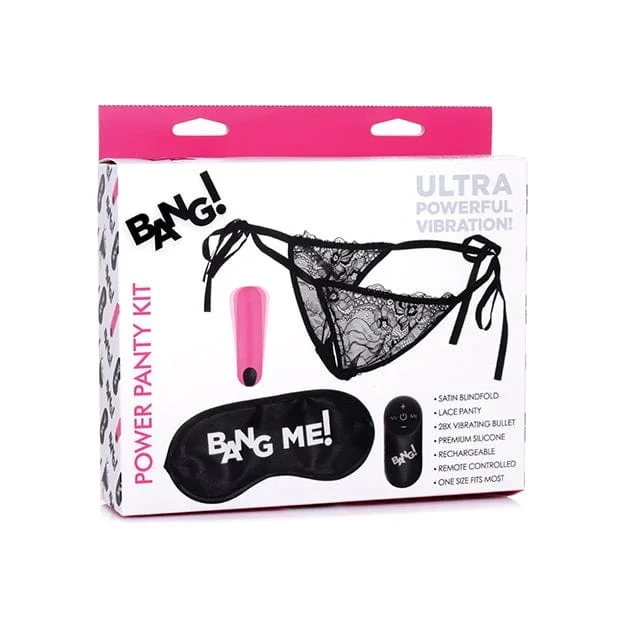 XR – Bang Power Panty Vibrator with Blindfold Kit (Pink)