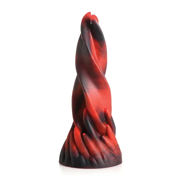 XR – Creature Cocks Hell Kiss Twisted Tongues Silicone Dildo 7.4″ (Red)