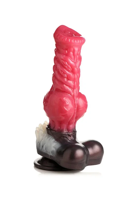 XR Brands – Creature Cocks – Cujo Canine Silicone Dildo – Red – Various Sizes