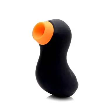 XR Brands Inmi Shegasm Sucky Ducky 7-function Rechargeable Silicone Clitoral Suction Vibrator Black