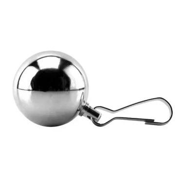 XR Brands Master Series Deviants Orb 8 oz Chrome Ball Weight with Clip