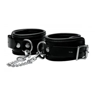 XR Brands Mistress Isabella Sinclaire Signature Collection Premium Leather Locking Ankle Cuffs