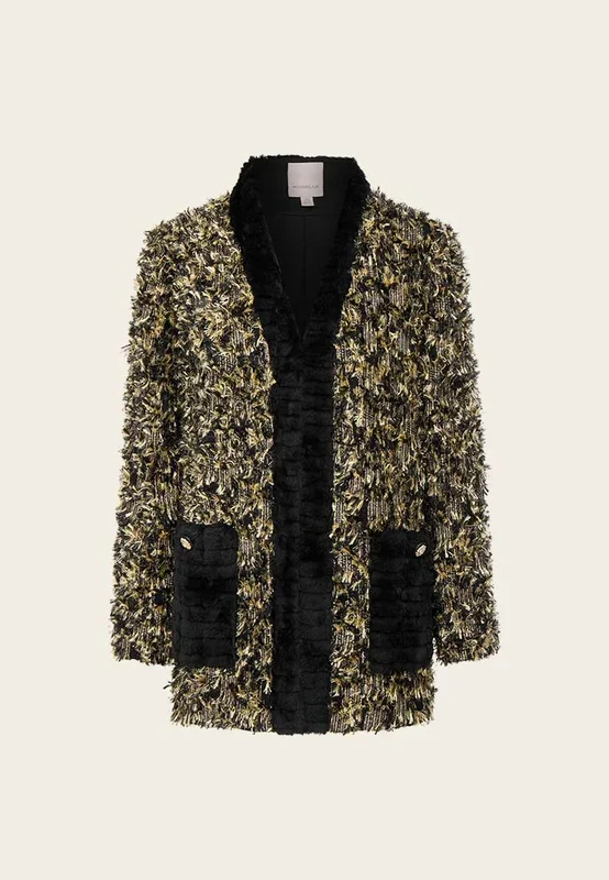Yellow-Gold Detail Medium Coat