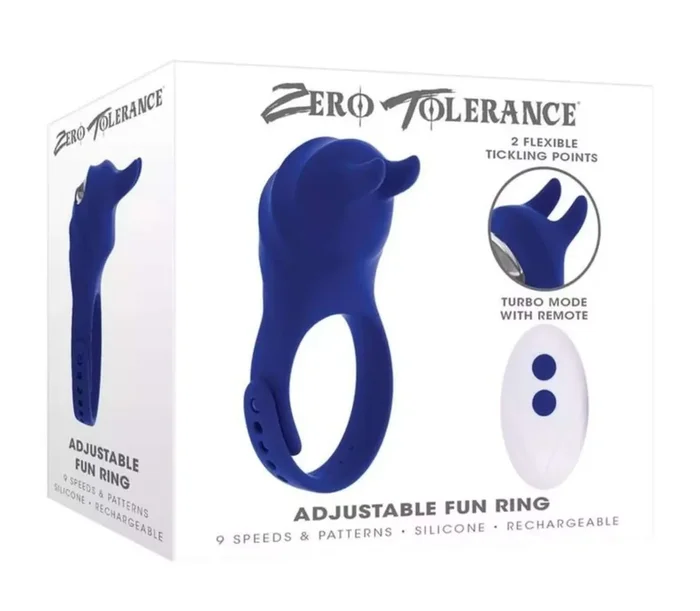 Zero Tolerance Fun Ring Adjustable – Versatile Vibrating Cock Ring