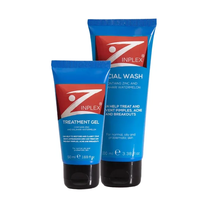 Zinplex Combo Facial Wash, Treatment Gel & Zinplex 60 Tablets