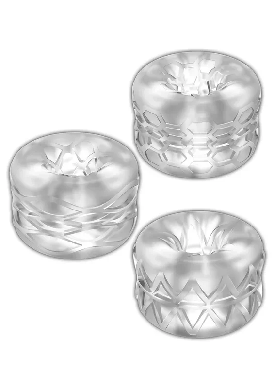 ZOLO Bumperz Strokers Masturbator Set (3pcs) – Clear